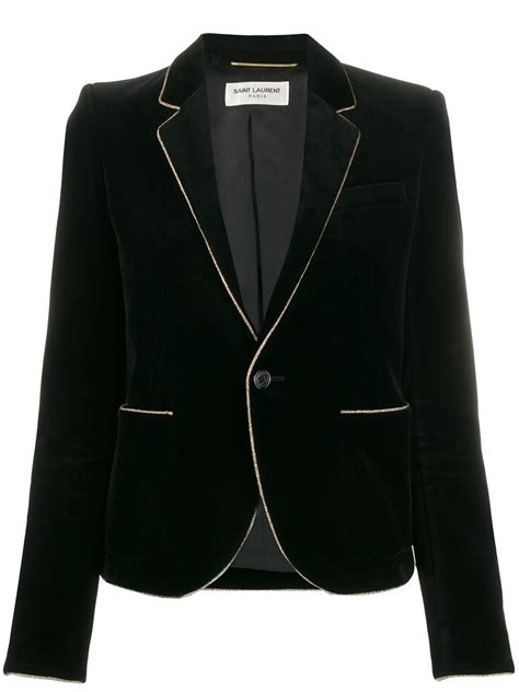 saint laurent velvet blazer